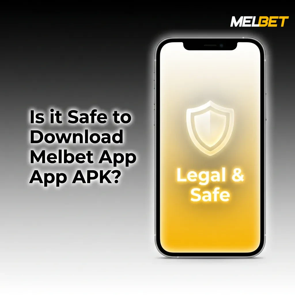 Smartphone displaying Melbet app with security icons showing SSL encryption and Curaçao eGaming license verification