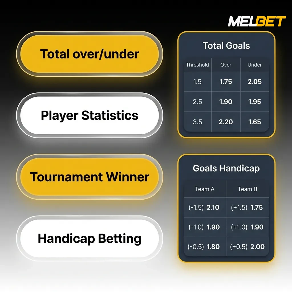 Diagram showing three betting structures: Single bet, Accumulator combining multiple selections, and System bet options