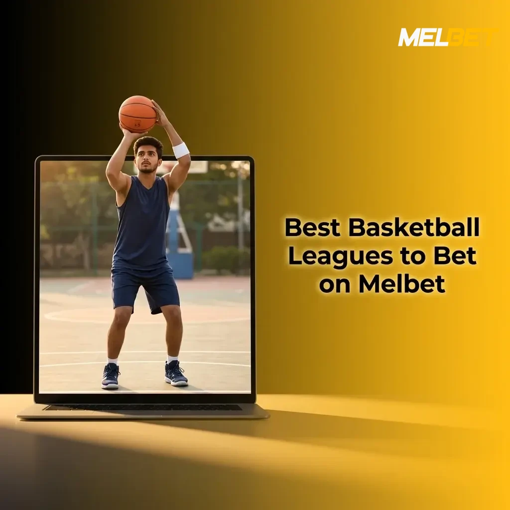 Best basketball leagues to bet on Melbet including NBA, EuroLeague, FIBA, NCAA, NBL, and CBA with live markets