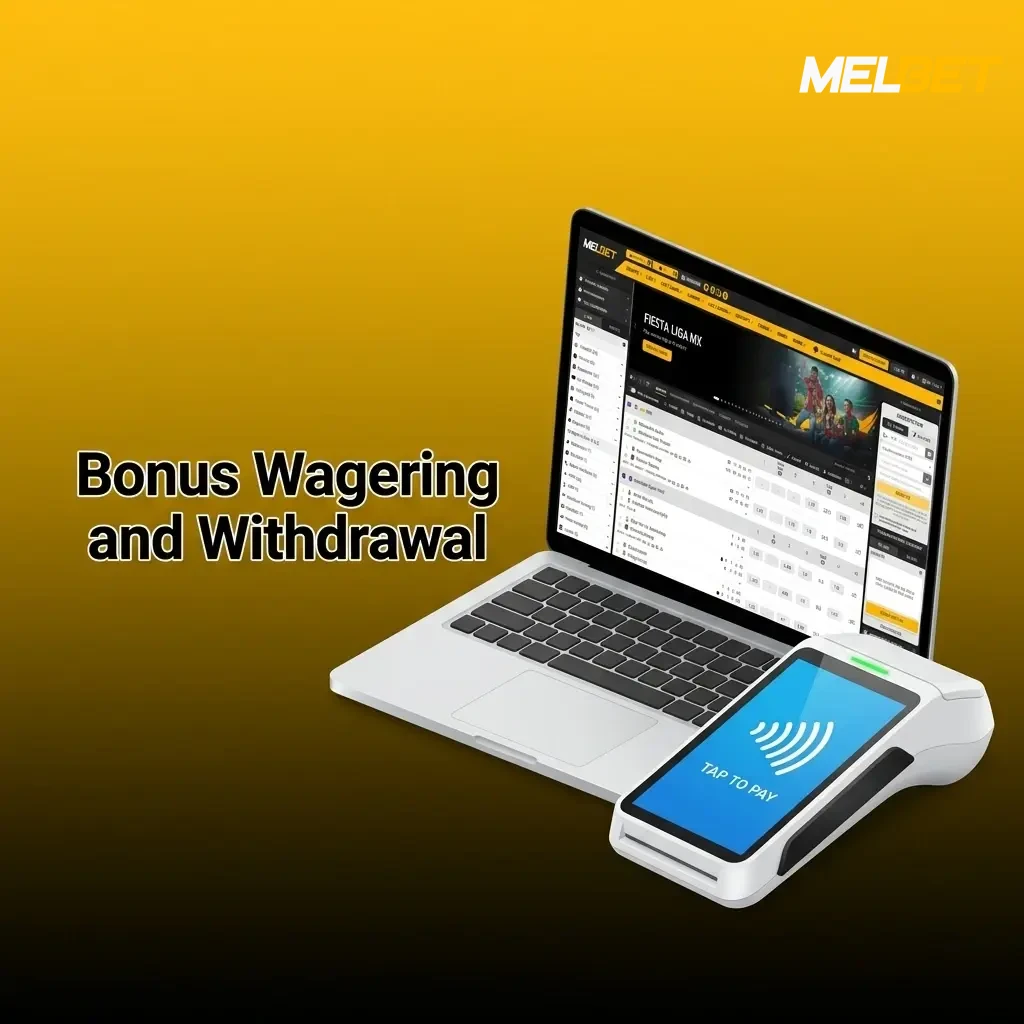 Bonus wagering requirements showing how bonus funds transfer to main balance after completing bet thresholds