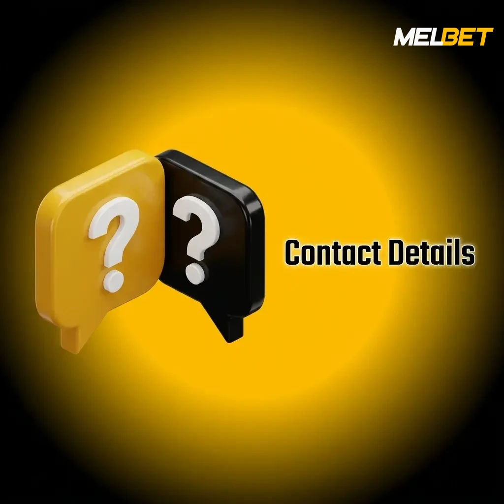 Melbet customer support contact details including live chat, email, Telegram, phone, and social media options